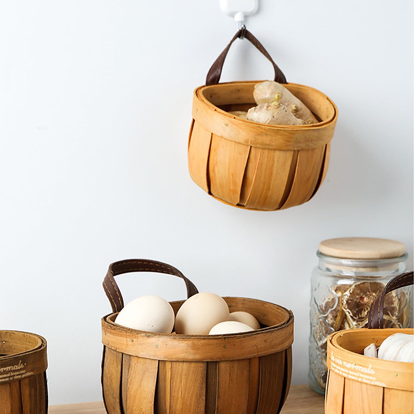 Woven Breads Baskets, Oval Small Fruit Baskets, Stackable Plastic Wicker Baskets for Serving Vegetables, Kitchen, Restaurant, Outdoor, Imitation Rattan, 1 Pcs, 7.48x5.11x2.75 5.0" x 4.9" Khaki