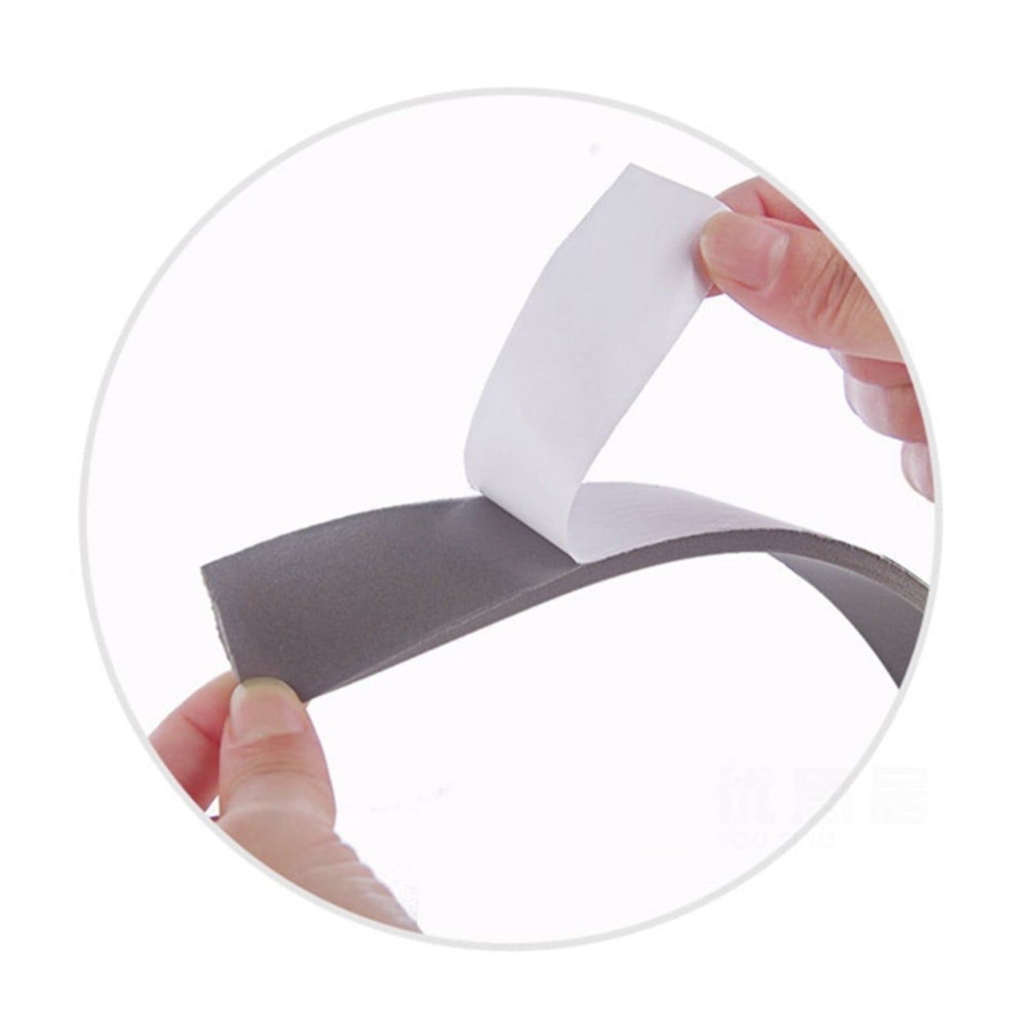 Strong Adhesive Foam Weather Stripping, High Density Weatherproof Weather Stripping Door Seal Strip for Sliding Door, Window, Noise-Reduction Foam Sealing Strip, 1 Roll 1.18 In x 16.4 Ft White*2 Roll