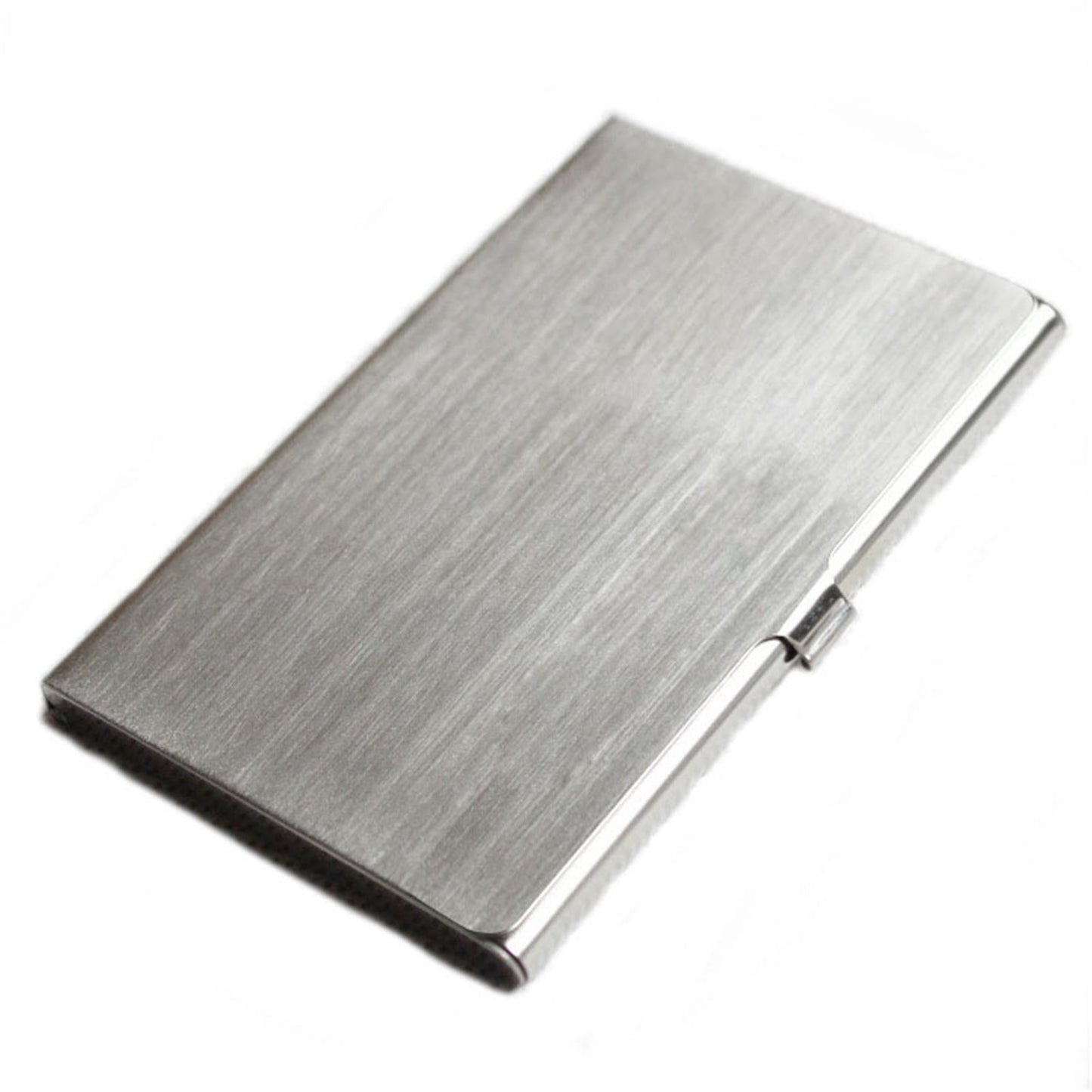 Slim Business Card Case for Men & Women, Pocket Metal Case, Professional Stainless Steel Business Card Holders, Purse Name Card Holder, Buckle Style Shut, 1 Pcs, 3.62x2.28 3.62" x 2.28" Silver*3