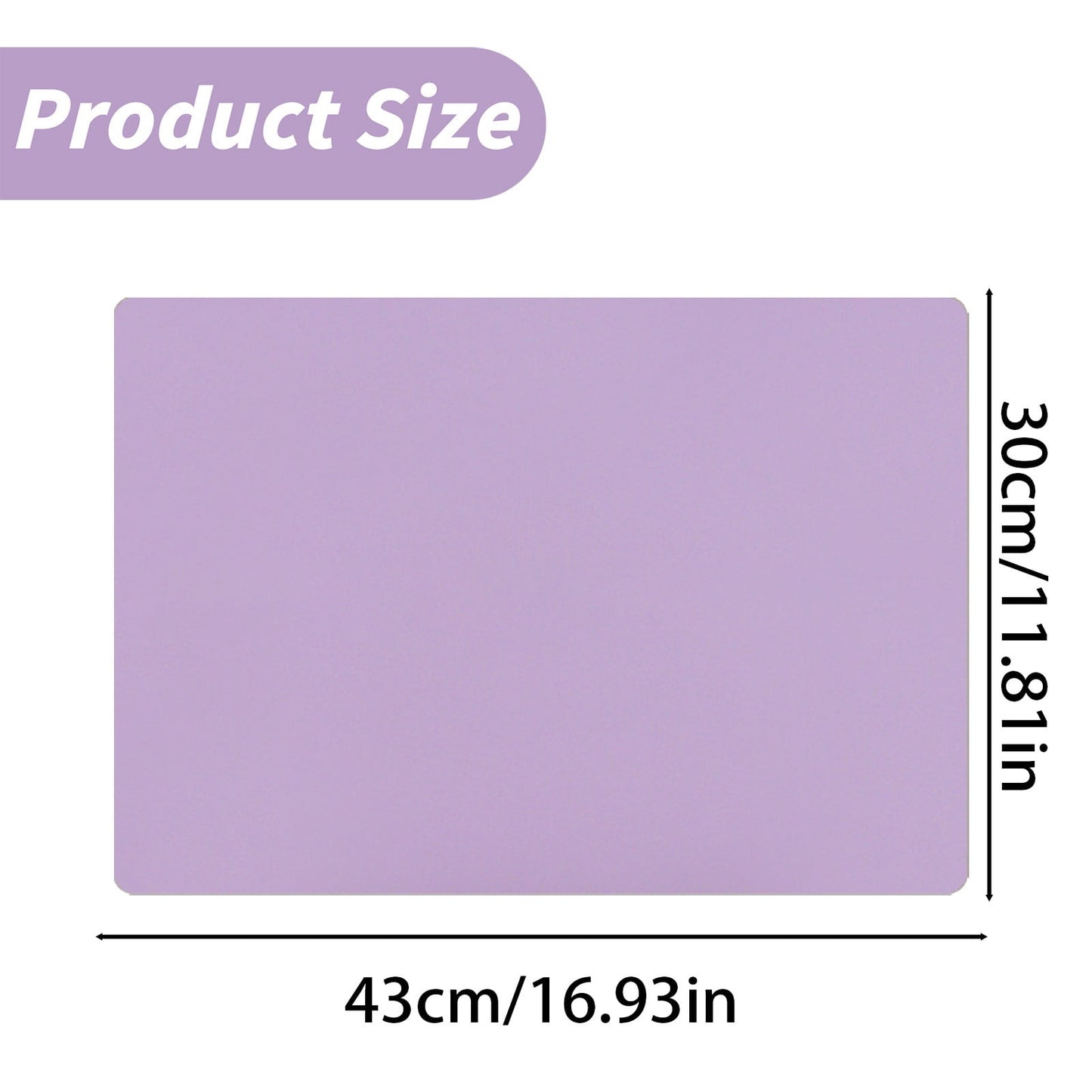 1 Pcs Placemats,Plastic Table Mats,16.93X11.81 Inch Rectangle Heat-Resistant Place Mat,Water-Proof Non-Slip Dining Table Mats,Wipeable Washable Placemats,Place Mats For Kitchen Table,Yellow Purple