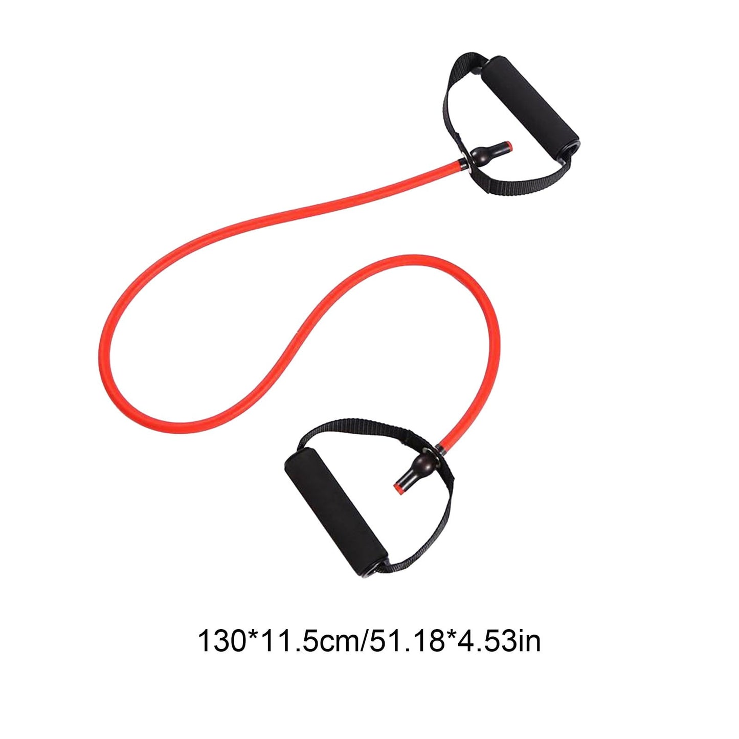 Resistance Bands with Handles, Exercise Bands with Handles, Single Resistance Bands for Resistance Training, Physical Therapy,Home Workouts, Fitness, Pilates,Shoulder And Neck Stretching Equipment Red