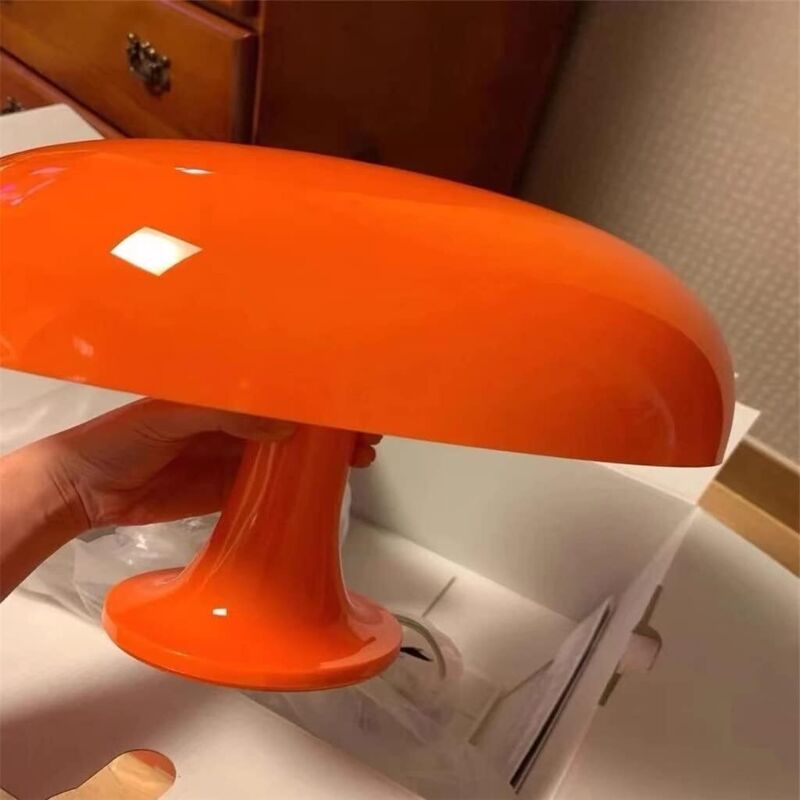 Mushroom Table Lamp LED Room Decoration Orange, 22 x 33 cm