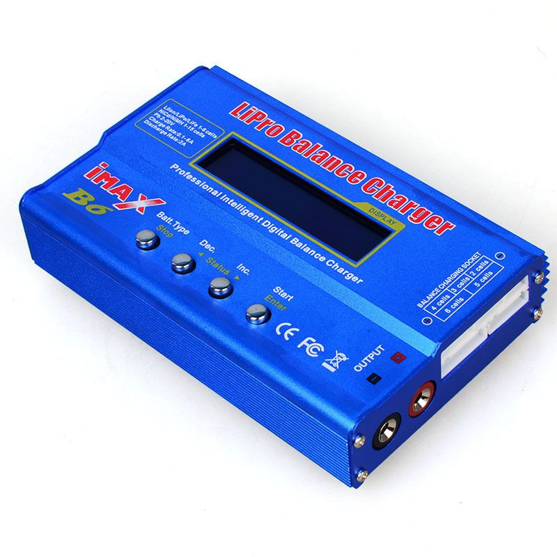 Lipo Charger 80W 6A Balance Charger for LiPo Li Ion LiFe 1-6S and NiMH NiCd 1-15S