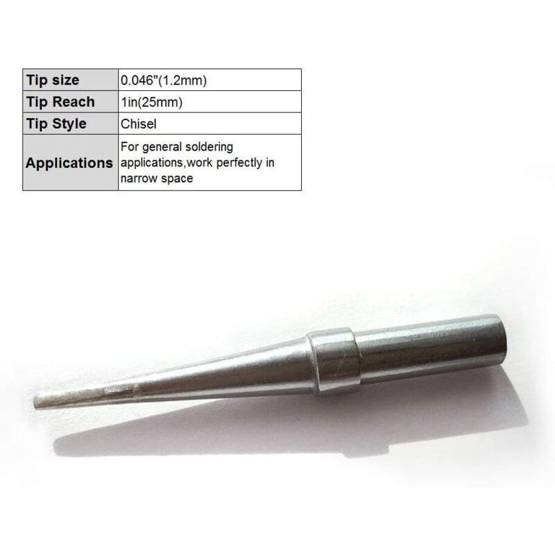 5 Pcs Replacement Soldering Iron Tips ETA ETB ETD ETS ETT Compatible with Weller WESD51 WESD50 WCC100