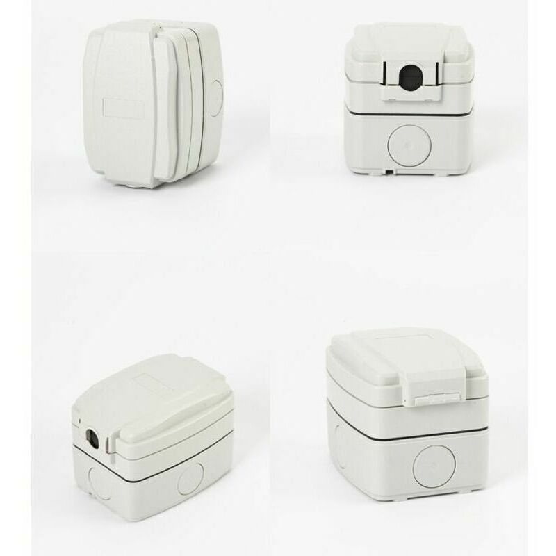 IP66 Waterproof Outdoor Wall Socket Dustproof Single Socket