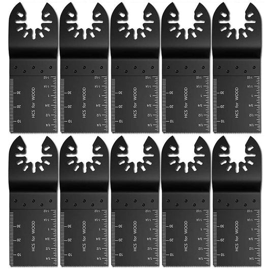10 Pcs High Carbon Steel Saw Blades, 34 mm