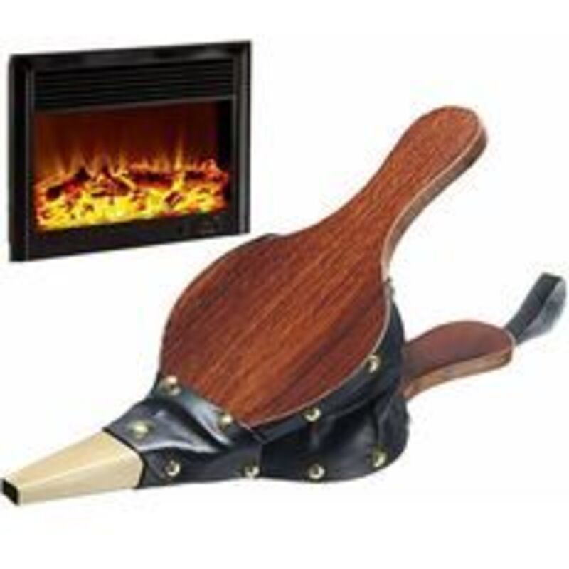 Chimney Bellows Vintage Wood Fire Blower, 30.5 x 12.5 cm