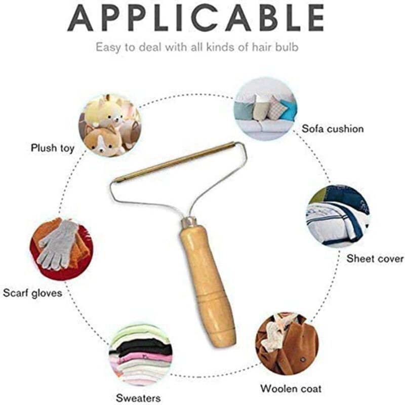Manual Lint Remover Brush Portable Pet Hair and Carpet Cleaner