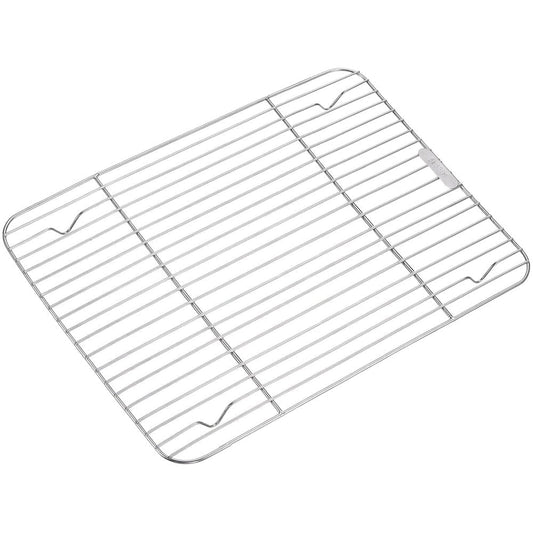 1Pack Kitchen Baking Rack,QZS Small Cooking Rack,Nonstick Wire Grill Net,Stainless Steel Roasting Grid Frame,Oven & Dishwasher Safe,for Picnic Camping Dinning and Outdoors 8"x 6 11"×9"×0.6"