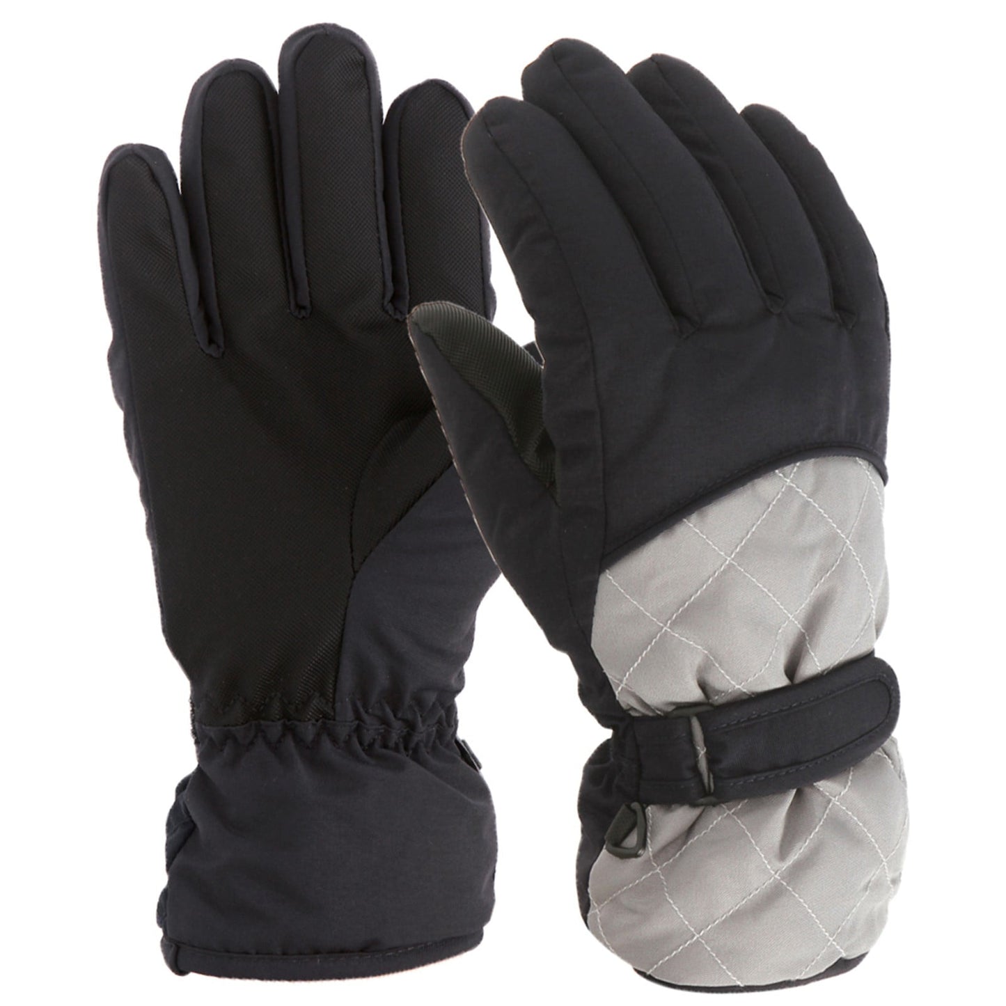 GXWEA 2T Gloves Kids Waterproof Gloves Kids Gloves Winter Gloves Thick Gloves Stretchy Warm Gloves Boys Girls 6-11 Year AHA2 kids snow gloves Grey