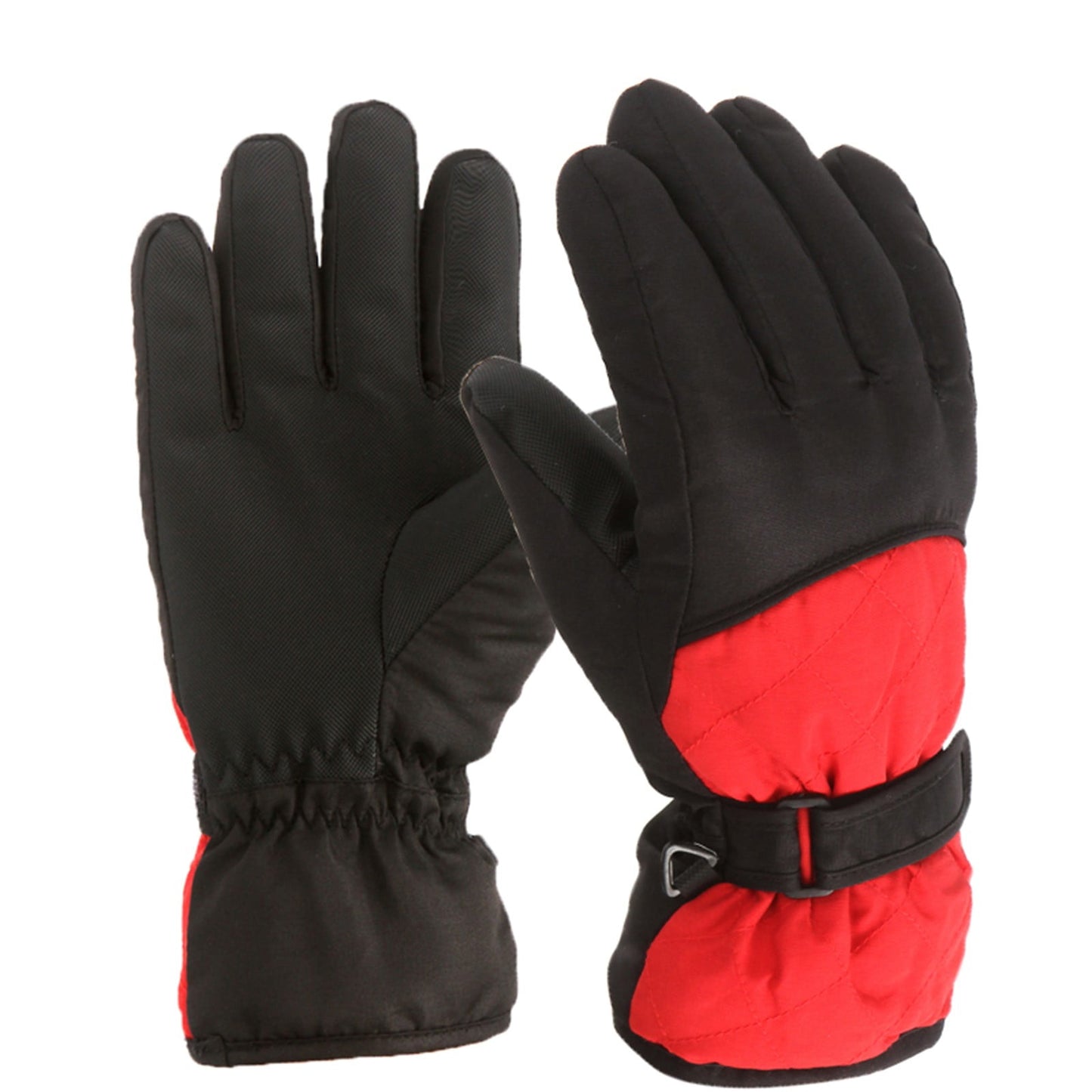 GXWEA 2T Gloves Kids Waterproof Gloves Kids Gloves Winter Gloves Thick Gloves Stretchy Warm Gloves Boys Girls 6-11 Year 10-16 Year AHA2 kids snow gloves Red