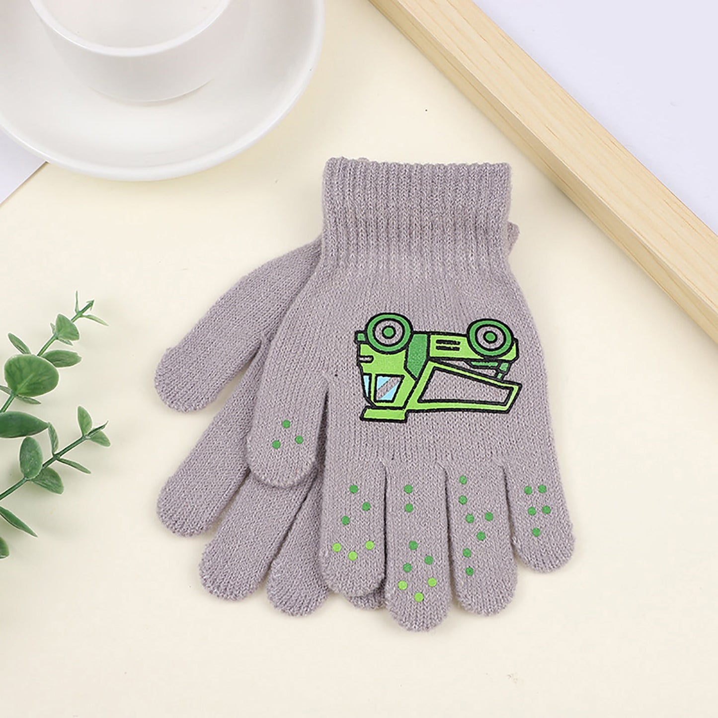 GXWEA 2T Gloves Kids Waterproof Gloves Kids Gloves Winter Gloves Thick Gloves Stretchy Warm Gloves Boys Girls 6-11 Year 5-12 years AHA4 kids snow gloves Grey