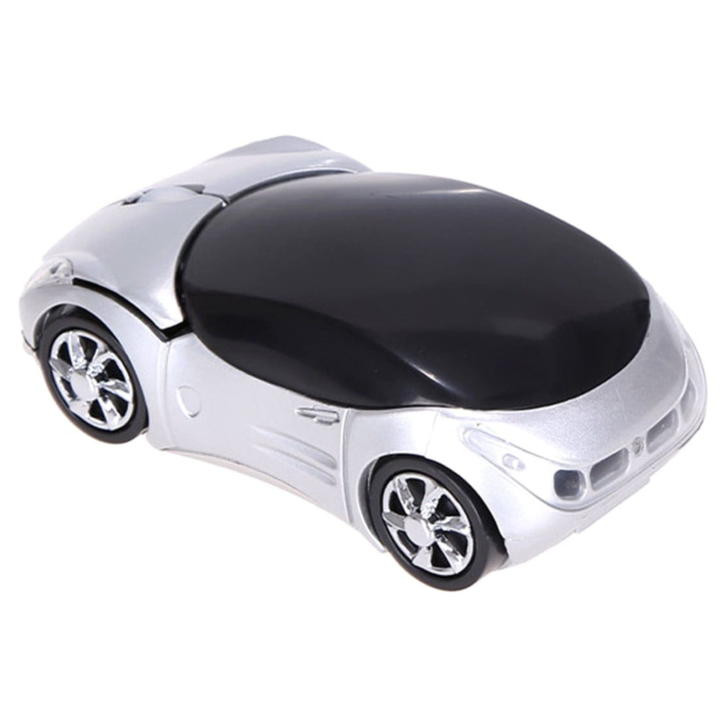2.4G Wireless Mouse, Cute Car Mouse, 2.4G Wireless (10m Range) and USB Plug and Play, 1200DPI Optical Tracking, for PC Computer Laptop Tablet, with LED Light Blue
