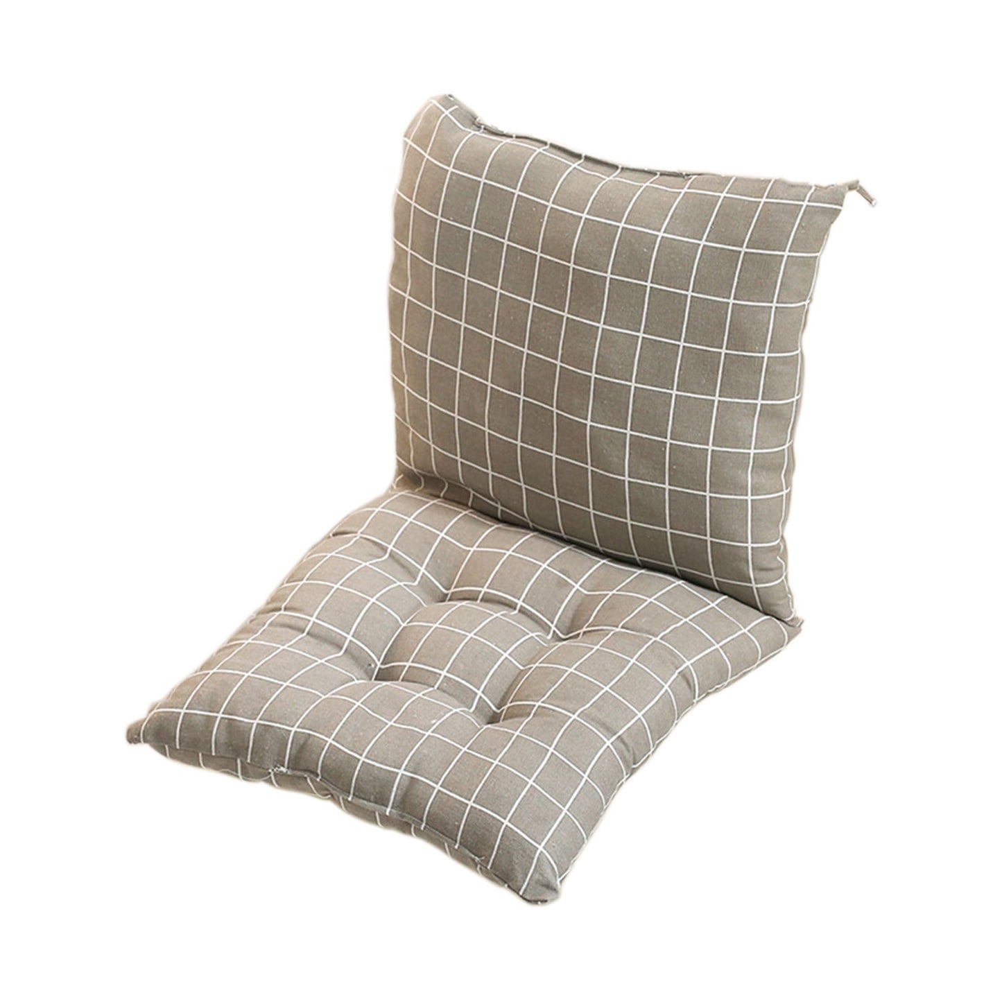 High Back Chair Cushions with Ties, 15.7" Indoor Outdoor Rocking Patio Chair Cushions, Non-skid No-Slip Onepiece Dining Chair Pad for Kitchen Dining Room Living Room Khaki