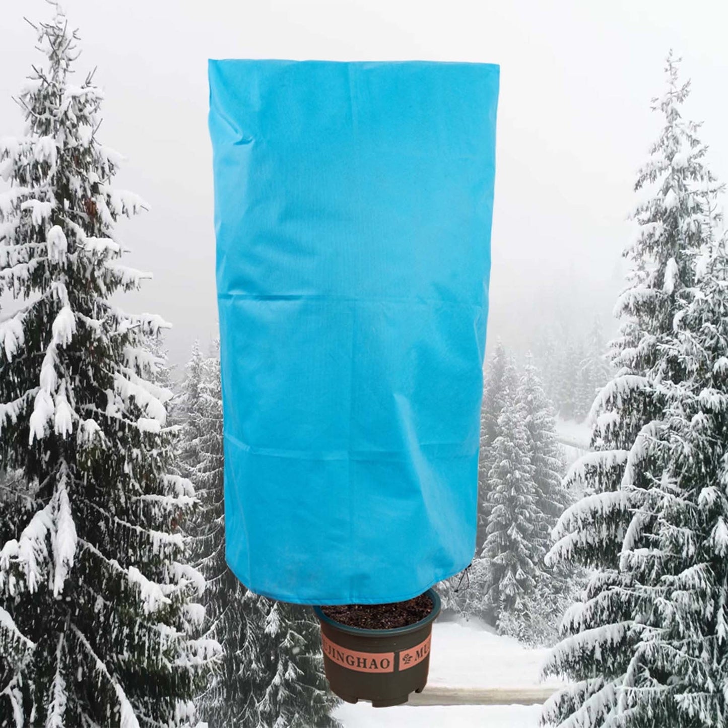 Plants Covers Freeze Protection, Frost Blankets with Drawstring, Winter Plants Protection Covers for Outdoor Plants Potted Shrubs XL