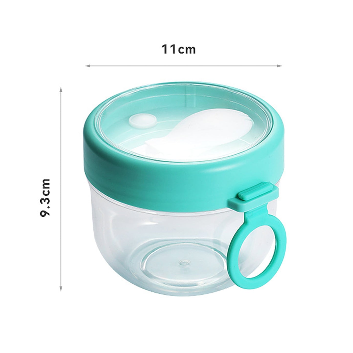 BOBASNDM Polycarbonate White PC Leakproof Yogurt Container Cyan