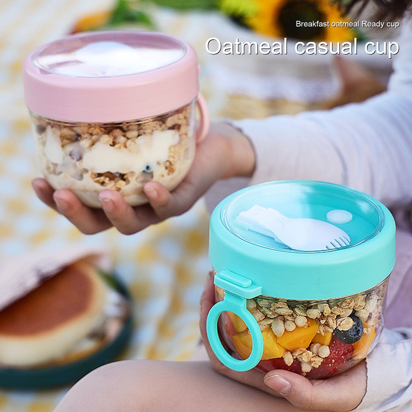 BOBASNDM Polycarbonate White PC Leakproof Yogurt Container White