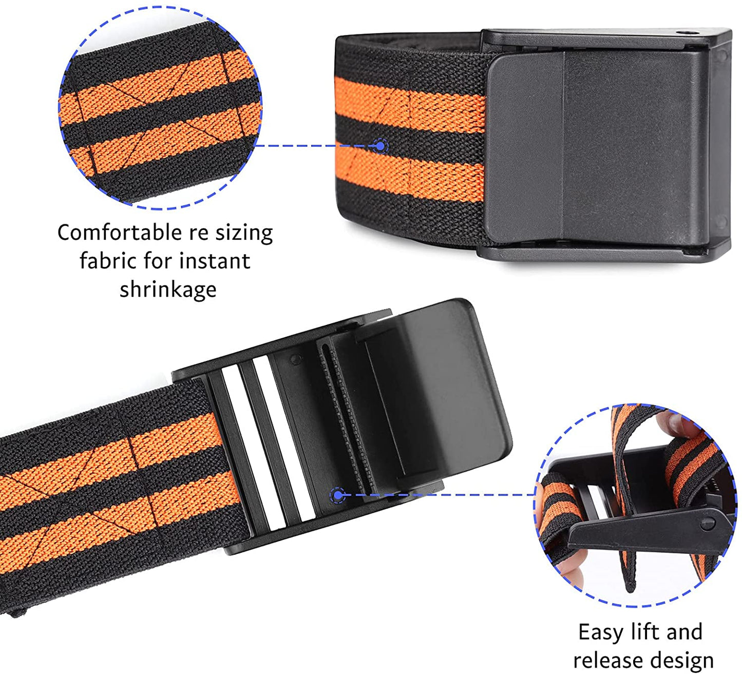 Blood Flow Restriction Bands for Women Glutes & Hip Building, Occlusion Training Bands, Best Fabric Resistance Bands for Exercising Your Butt, Squat, Thigh, Fitness Orange