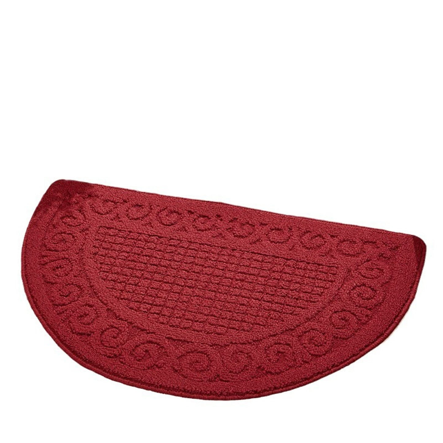 sunsanly Doormat Semi-Circle Shape Anti-slip Absorbs Moisture And Dirt Wear-resistant Indoor Entrance Door Mat Living Room Kitchen Bathroom Entryway Carpet 1pc Blue