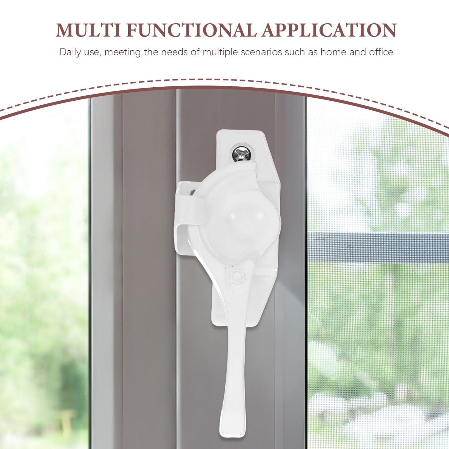 HOOWIFFY Aluminum Sliding Window Lock, and Stylish Design, Easy to Install, Includes 4 Sets for Secure