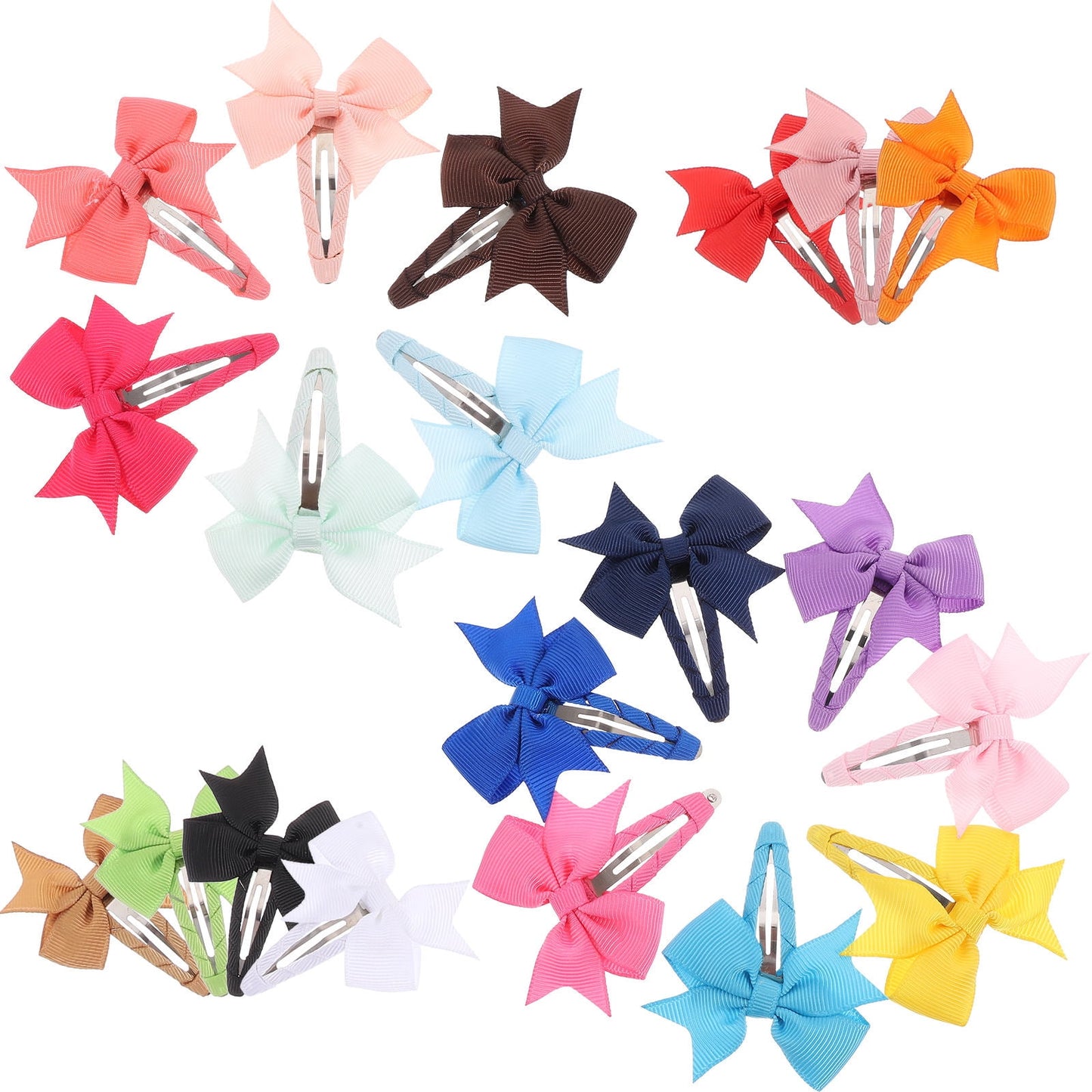 SKISUNO Decorative Hair Clip Girls 20Pcs 2.8X2.2In