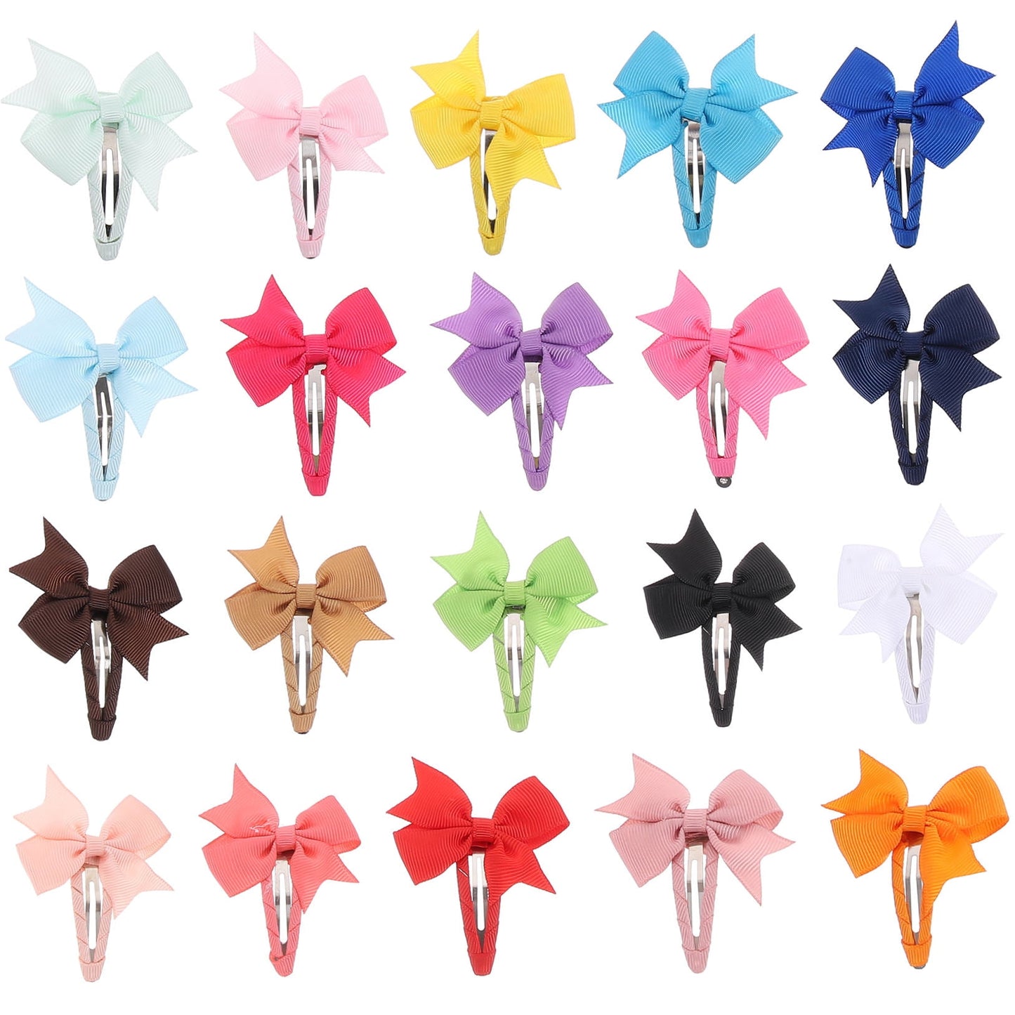 SKISUNO Decorative Hair Clip Girls 20Pcs 2.8X2.2In