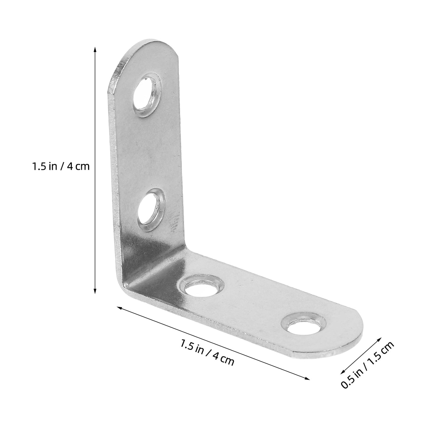 WHAMVOX 16 Sets Angle Brackets for Shelves 90 Degree Corner Brace Braces Silver