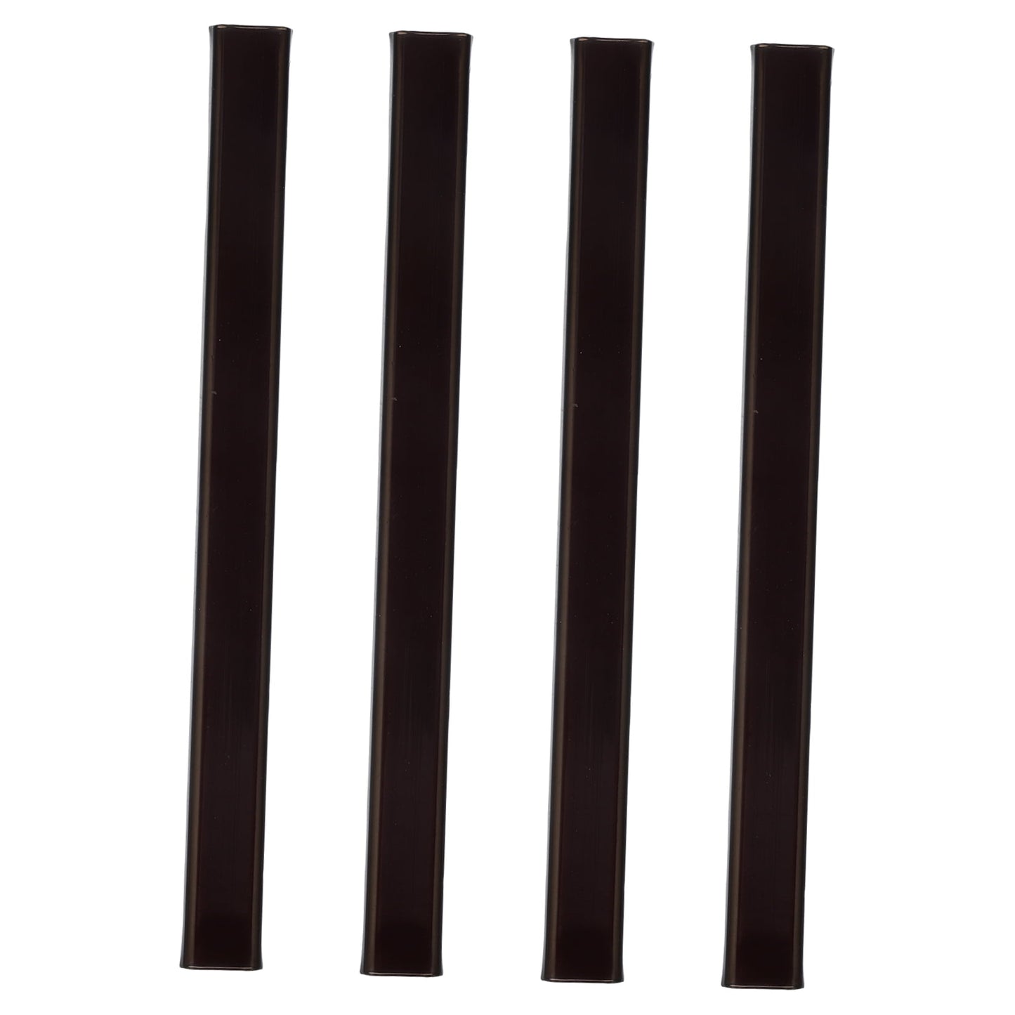 HOOWIFFY 4-Pack Outdoor Electrical Wire Cord Covers Black Plastic Protective 4.3 x 0.4 x 0.2 Inches