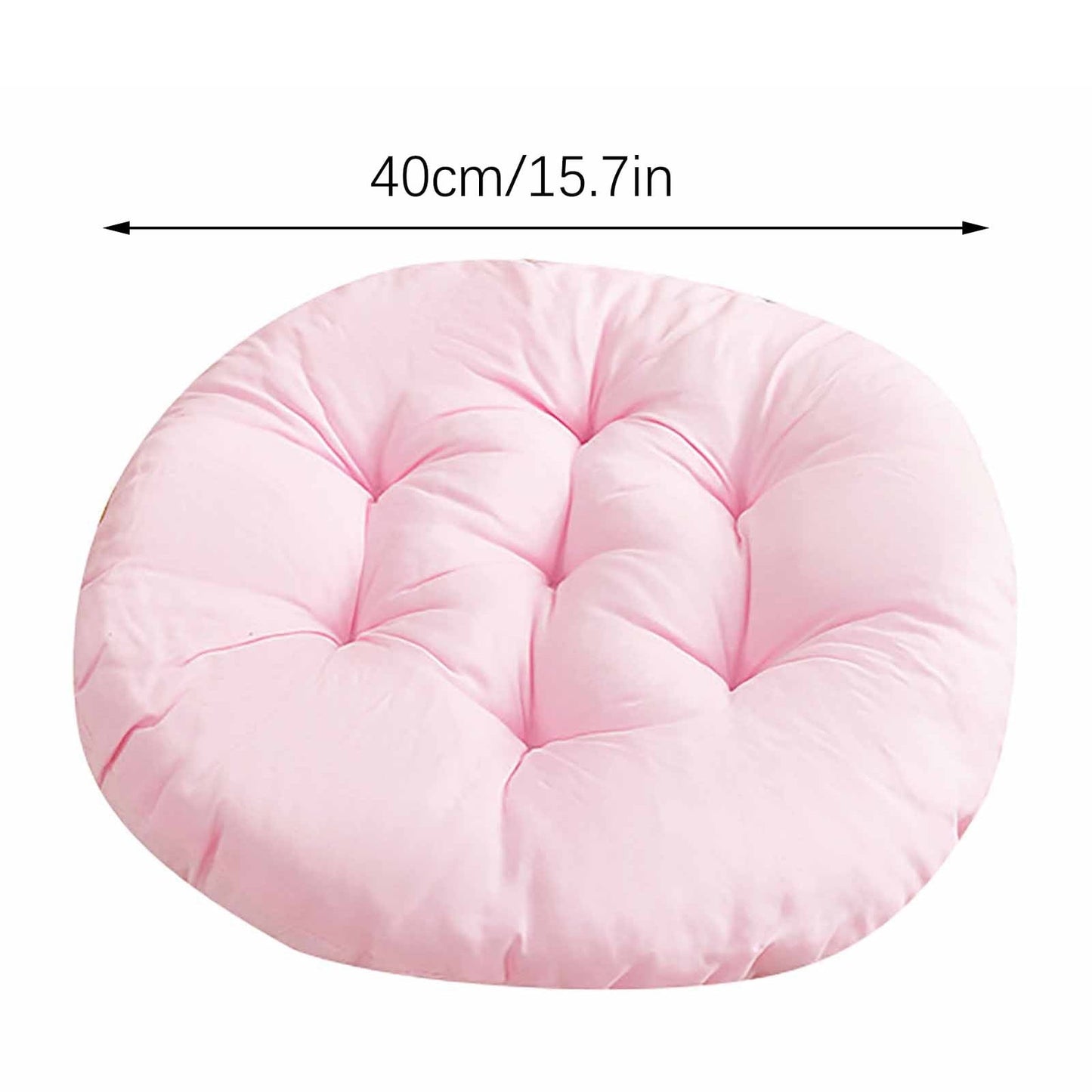 Darzheoy Round Seat Cushion Chair Pads for Kitchen Dining Chairs, Soft Comfort Chair Mat Pillow Cushions for Office Desk Living Room 16 Blue