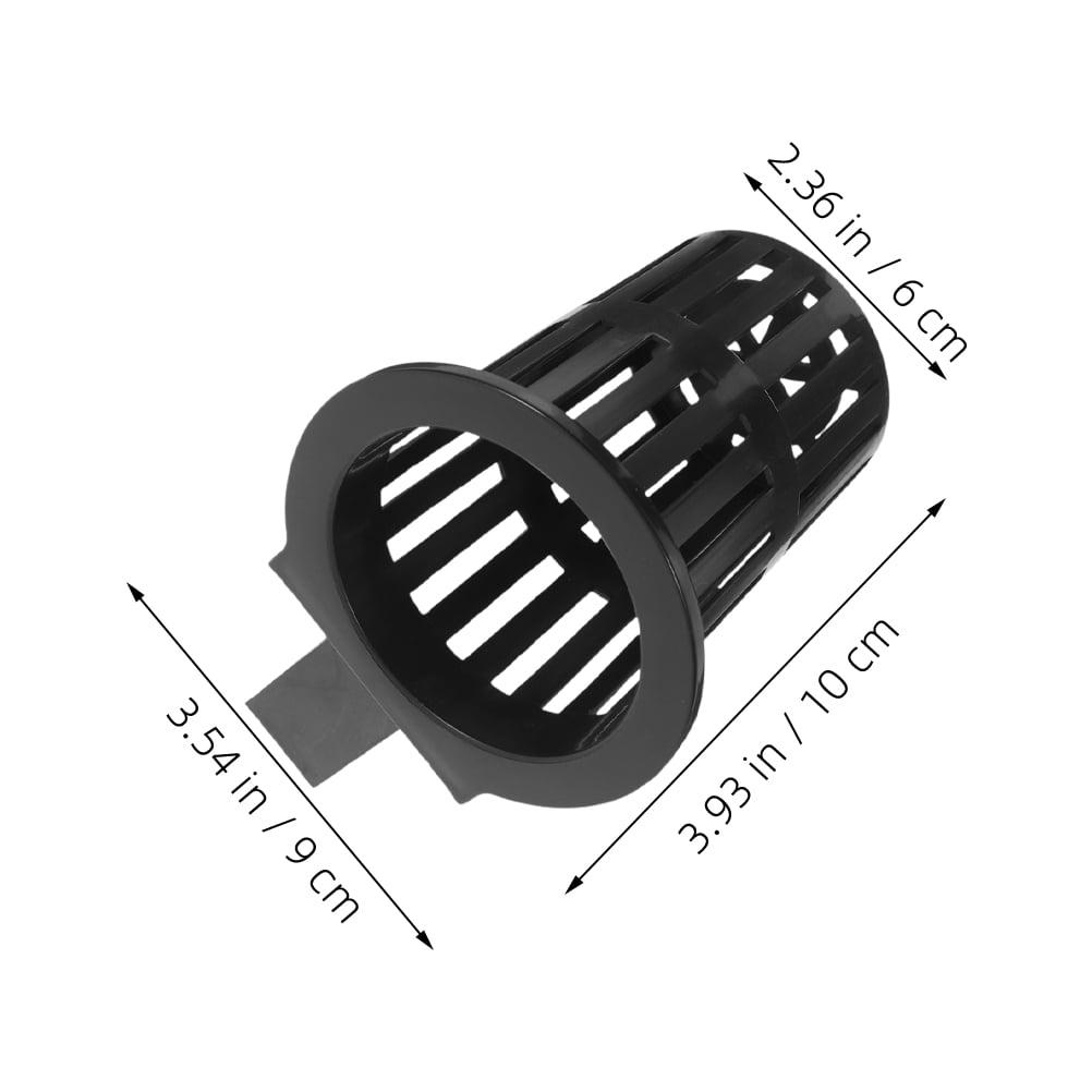 HOOWIFFY 6Pcs Black Fish Tank Plant Holder for Hydroponic Aquatic Plants with Slots