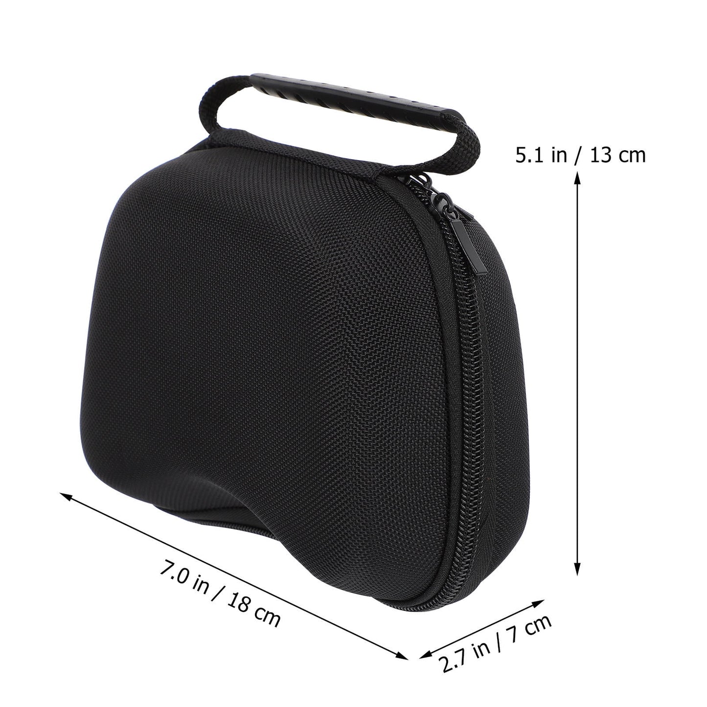 HOOWIFFY Black Game Controller Protective Case with EVA Material, Scratch-Resistant and Shockproof Lining for Enhanced Safety