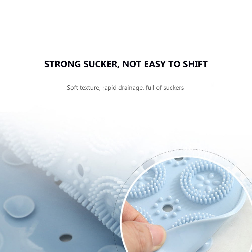 HOOWIFFY PVC Foot Cleaner Mat with Acupoint Massage for Home Use, Non- Bath Shower Floor Mat, 1 Pc