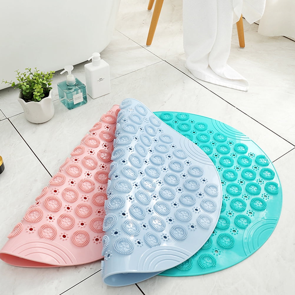 HOOWIFFY PVC Foot Cleaner Mat with Acupoint Massage for Home Use, Non- Bath Shower Floor Mat, 1 Pc