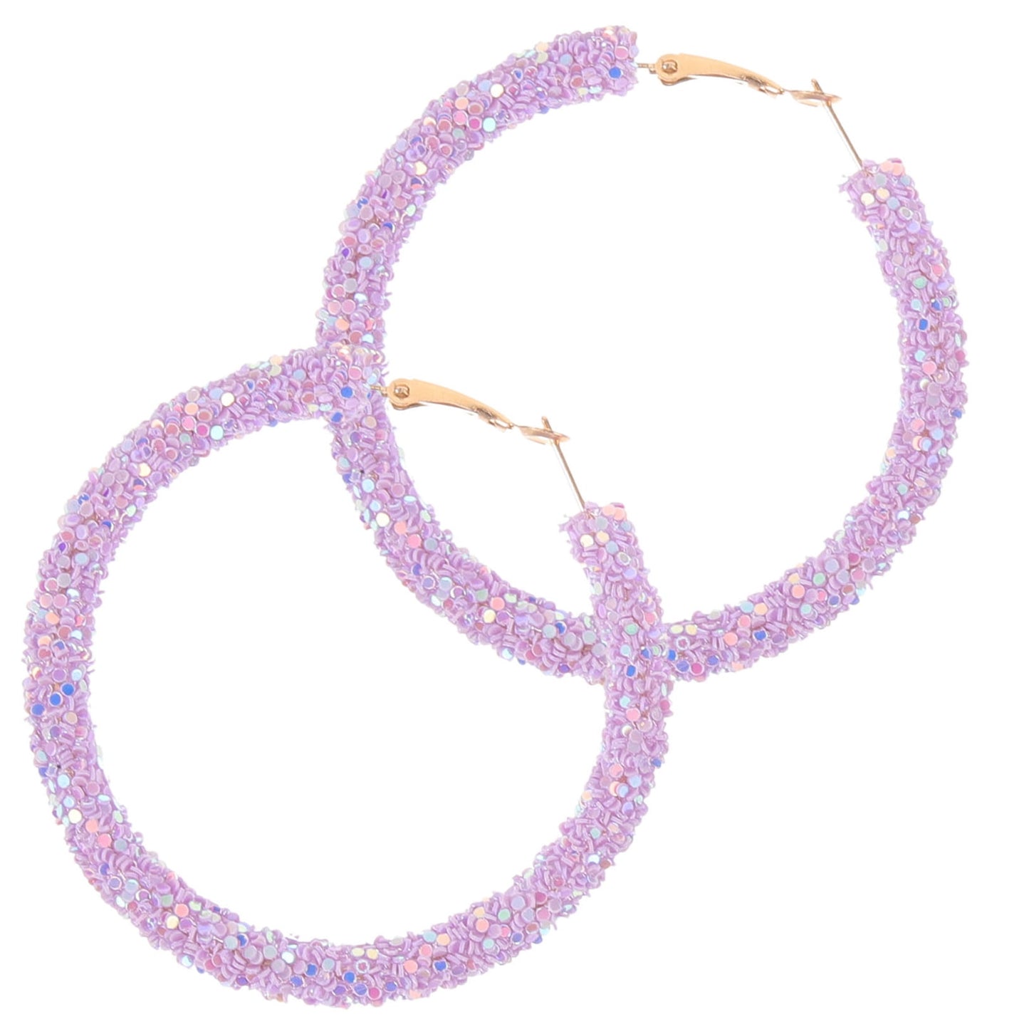 HOOWIFFY oversized earrings for women Violet 1 Pair