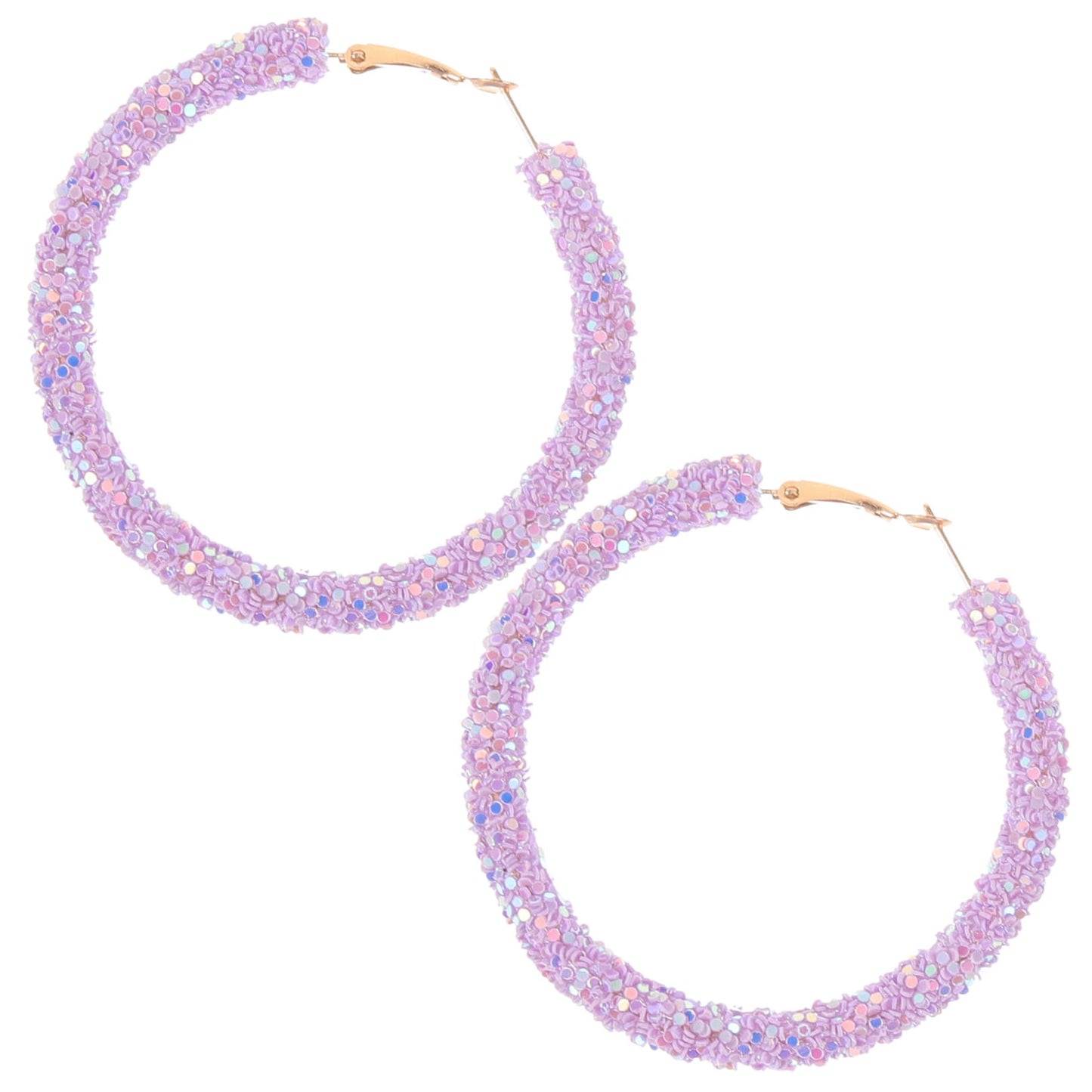 HOOWIFFY oversized earrings for women Violet 1 Pair