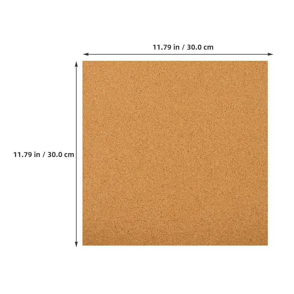 HOOWIFFY 5Pcs Sound Insulation Cork Board Tiles with Self Adhesive Backing for Wall Decor