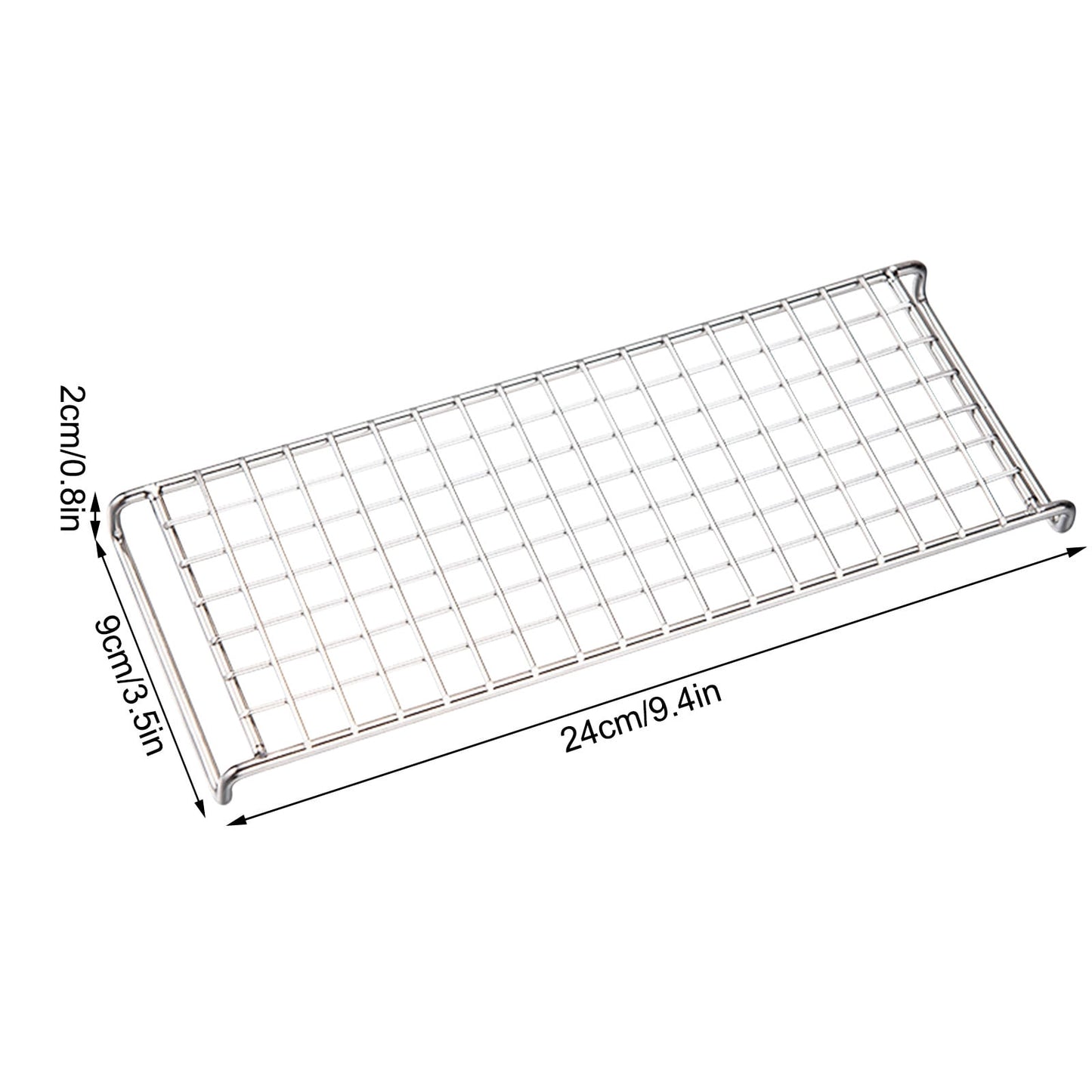 Chmadoxn Cooling Rack, Stainless Steel Mini Cooling Rack for Baking, 9.4×3.5×0.8 inch, Metal Cake Rack, Cooling Rack for Small Baking Trays and Toasters, Non-Toxic & Rustproof