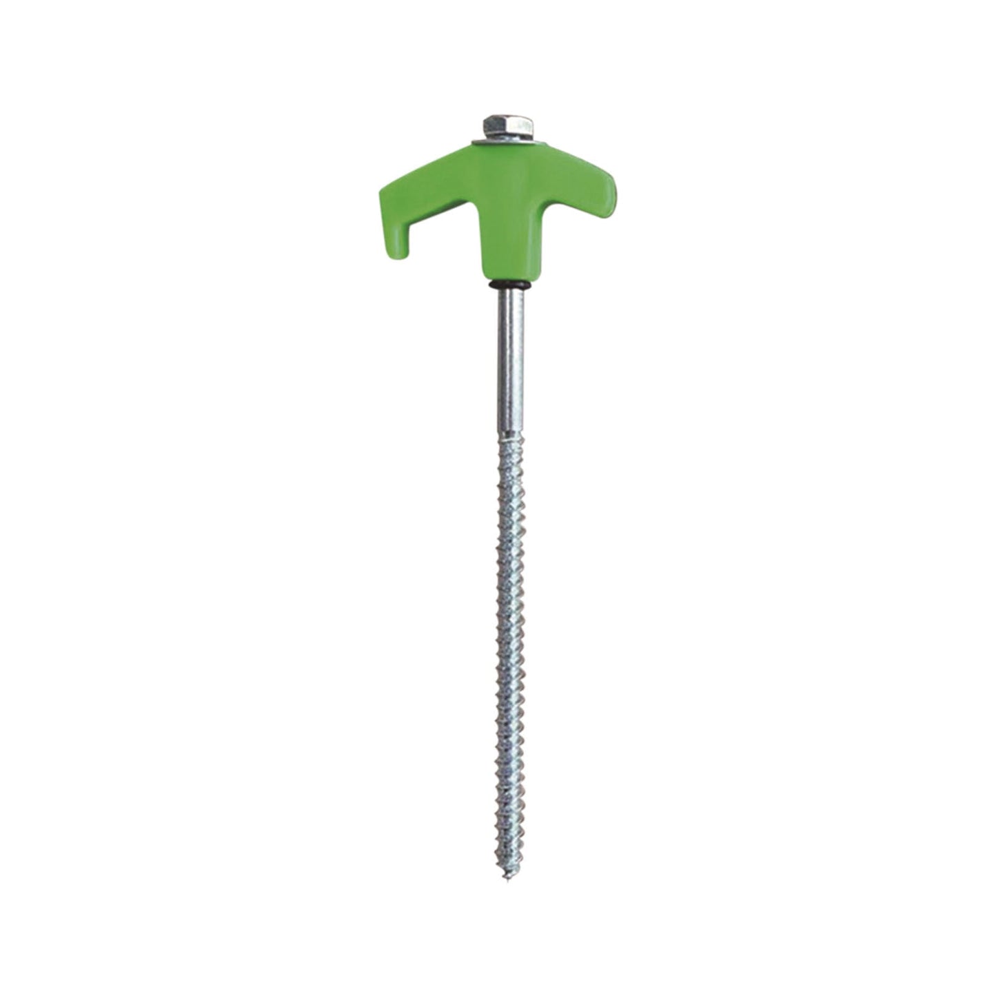 Chmadoxn Tent Stakes Heavy Duty, 8 Inch Screw in Tent Stakes, Ground Anchors Screw in, Tent Pegs Camping Stakes, Metal Threaded Tent Spikes 12 pc Green