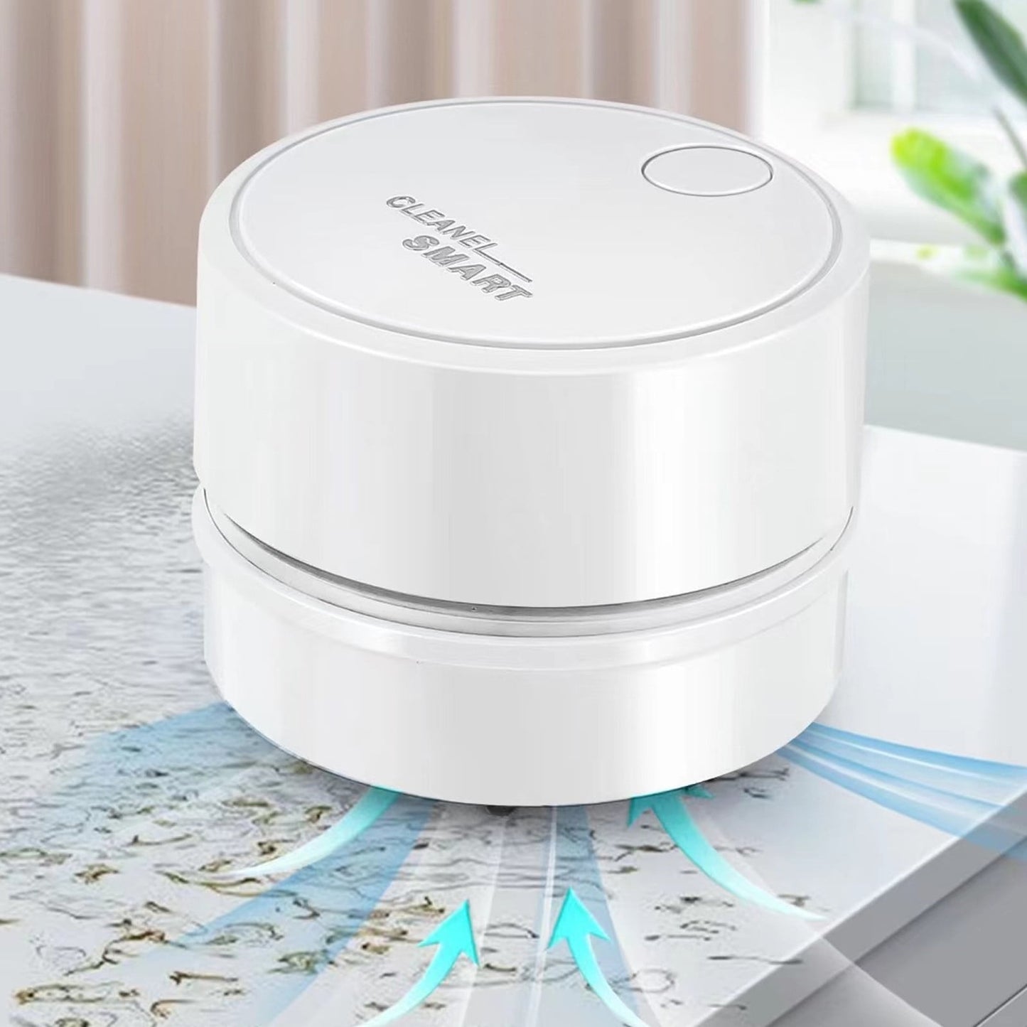 Back to School Chmadoxn Desk Vacuum Cleaner, 360 Degree Rotating Design, Mini Table Vacuum Improved Details USB Cordless Vacuum, Sucks up Tiny Items Crumbs for Desktop Drawer Countertop 2.5×3.2 in Green
