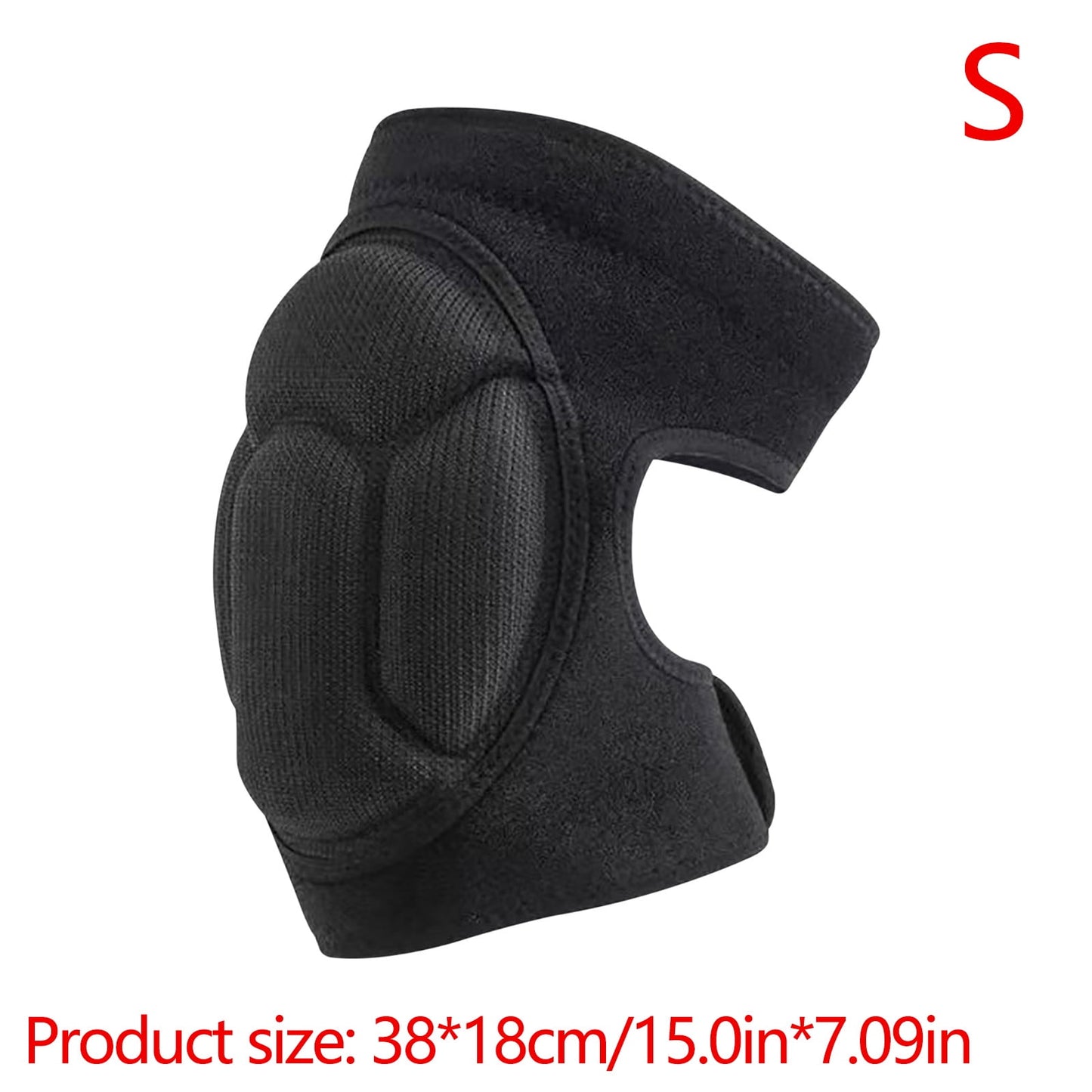 Darzheoy Adult Knee Pads for Gardening, Anti-Slip Collision Avoidance Kneepads with Thick EVA Foam, for House Cleaning, Construction Work, Volleyball, Football Knee Sleeve L Black