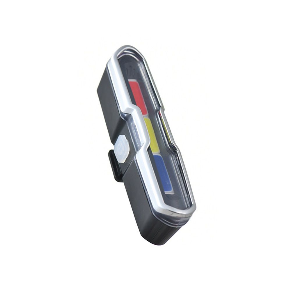 USB Rechargeable Tail Light, LED Night Cycling Bike Warning Rear Tail Light  for Cycling Safety(Red & Blue & White)