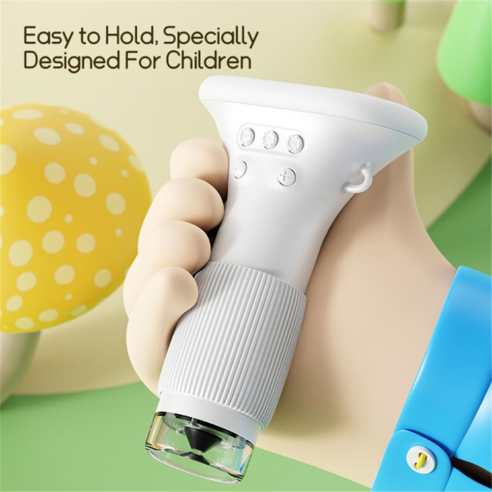 Microscope for Kids, 2" IPS Screen 1000X Handheld Digital Microscopes HD Pocket Portable Mini USB Microscope Camera, PC Compatible, Science Edu Fun Birthday Gifts Toys for Children Students