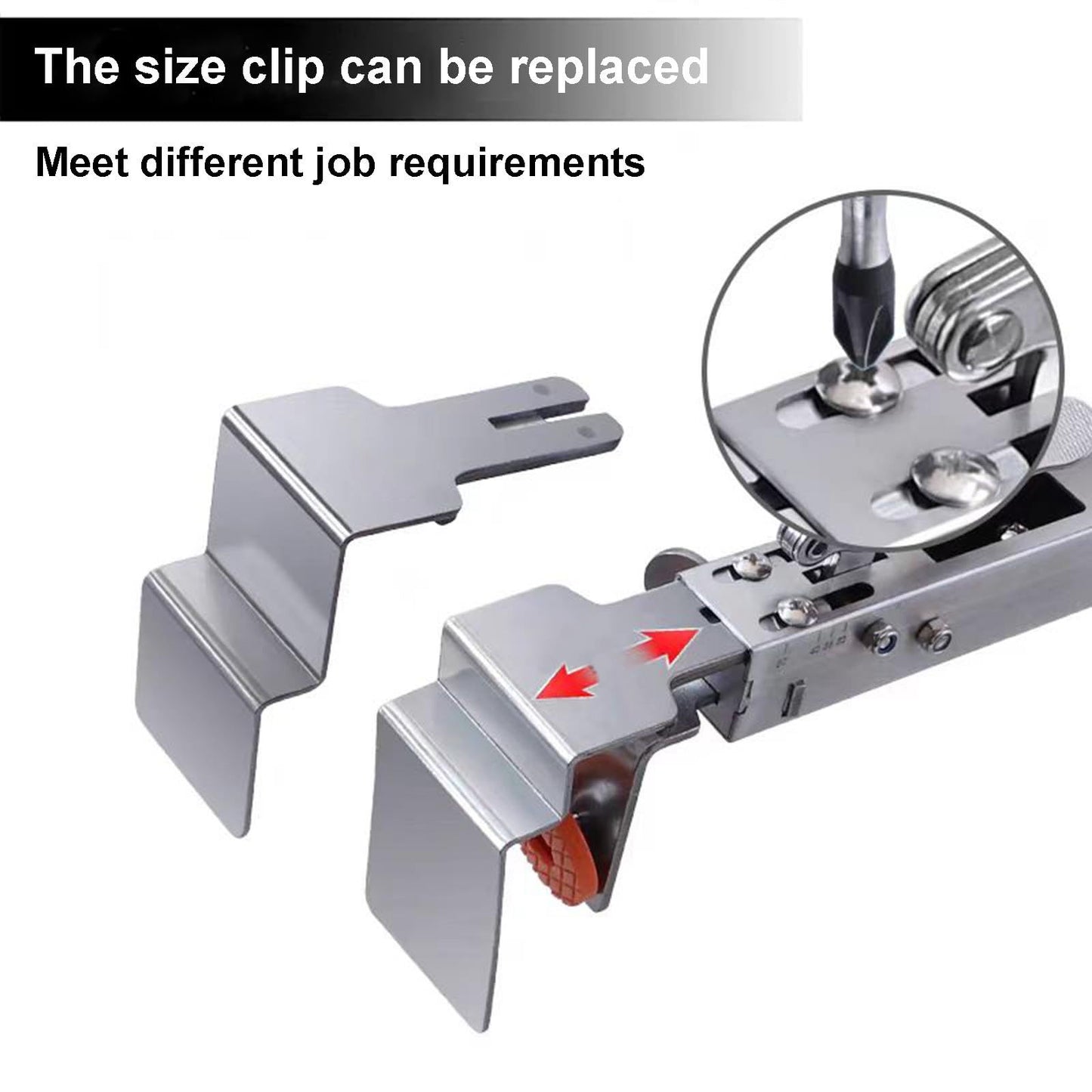 Drawer Front Installation Clamps, 2 Pack Adjustable Drawer Fixing Clamp Stainless Steel, Drawer Front Clamps, Installation Tools for Drawer Cabinet, Quick & Easy Installation of Drawer Fronts