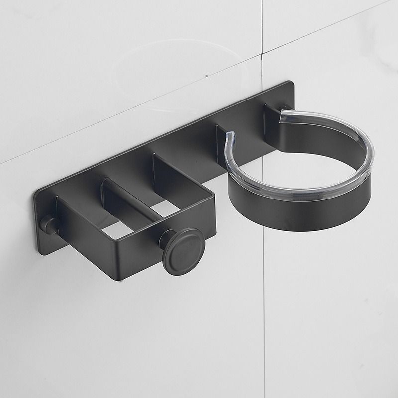 Hairdryer Holder Wall Mounted Hair Straightener Holder, Blow Dryer Holder, aluminum alloy Hair Tool Organizer for Straighteners, Hair Dryer, Brush, Curling Iron
