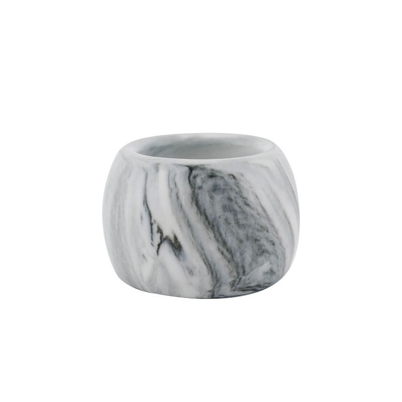 Small Ceramic Electric Toothbrush Holder Stand for Bathroom Vanity Countertop,Set of 2,Grey & White（6*4cm）