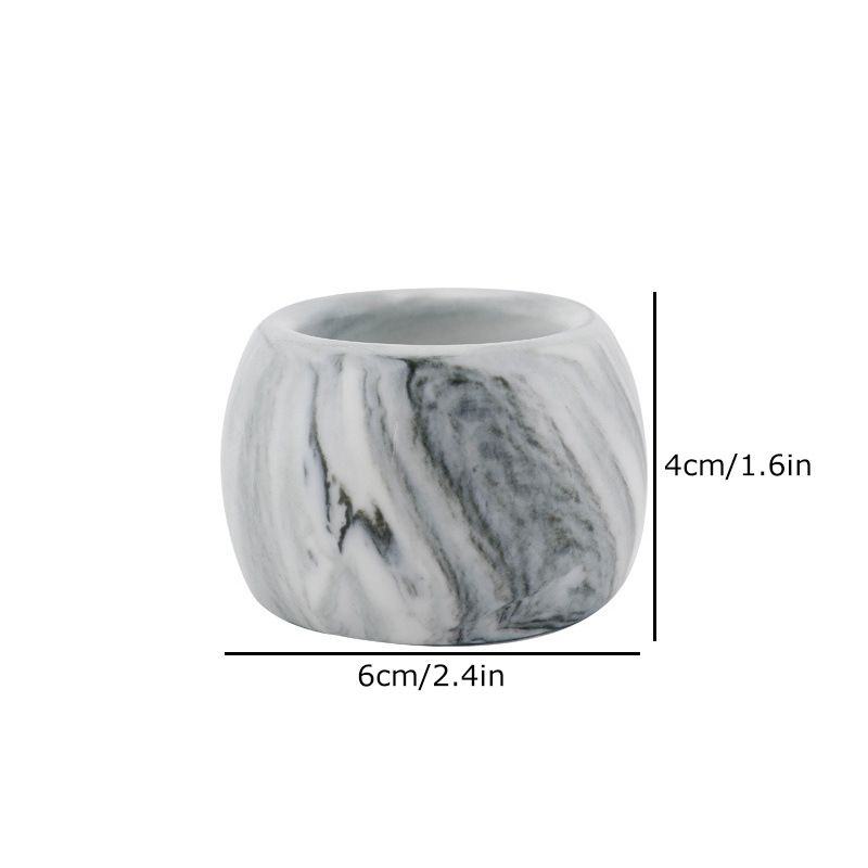 Small Ceramic Electric Toothbrush Holder Stand for Bathroom Vanity Countertop,Set of 2,Grey & White（6*4cm）
