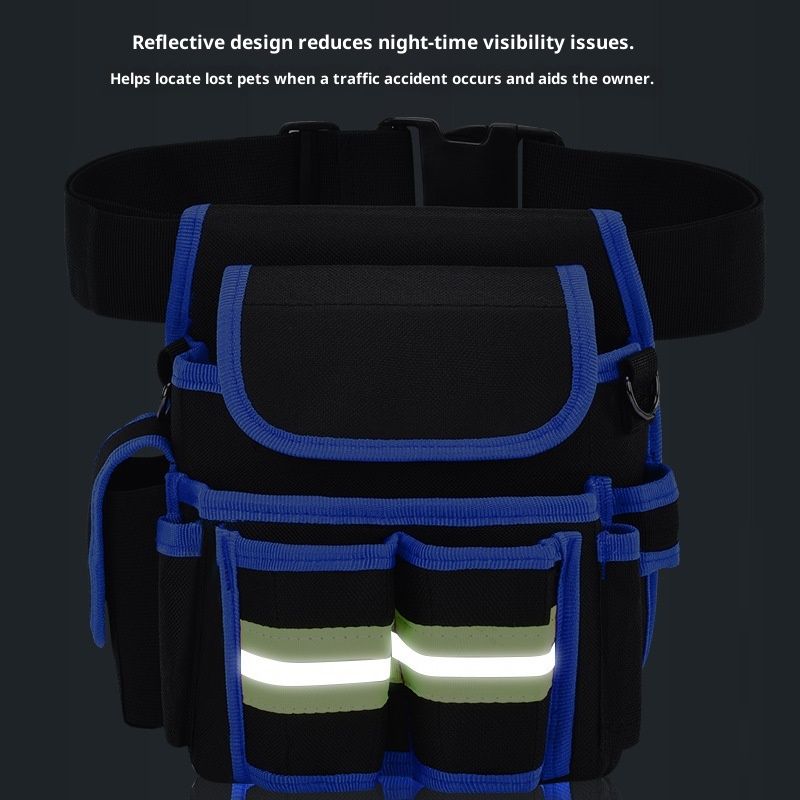 Tool Belt,600D Water-draining Oxford Cloth Tool Belts for Men,Electrician Tool Belt Widely Applied to Repairmen,Electrician,Carpenter,Construction (8 pockets)