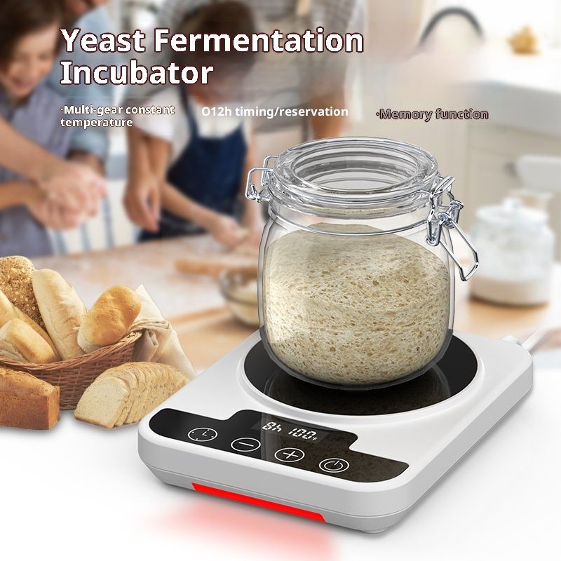 Warmer Mat Upgraded for Home Kitchen – Sourdough Heating Mat 1°F Precision Control (70–100°F), Auto Heat On/Off, 12H Timer, Game Changer for Home Bakers