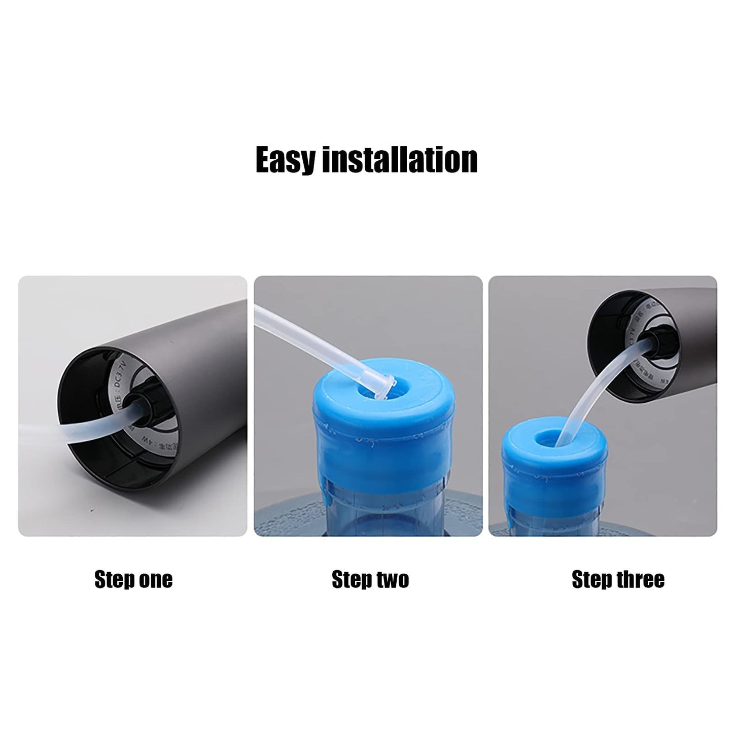 Portable Water Cooler Dispenser,Universal Water Dispenser for USB Charging Water Pump（black）