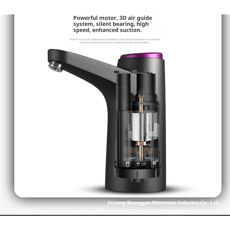 Portable Water Cooler Dispenser,Universal Water Dispenser for USB Charging Water Pump（black）